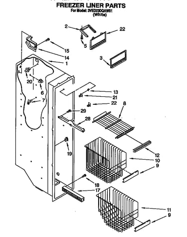 Freezer liner