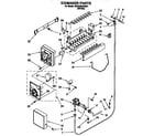 Whirlpool 3VED23DQAW01 icemaker diagram