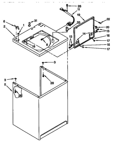 Top and cabinet