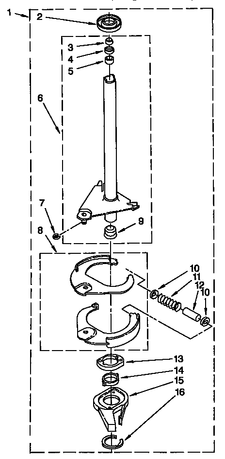 Brake and drive tube