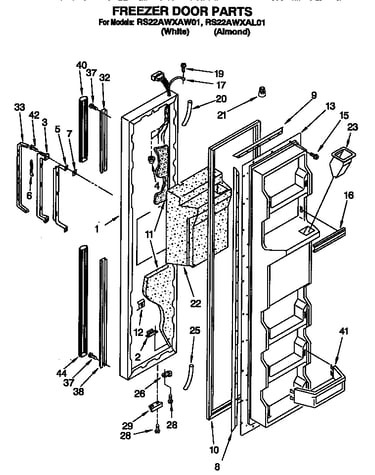 Freezer door