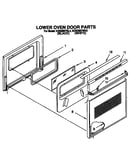 Lower oven door