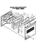 Upper oven door
