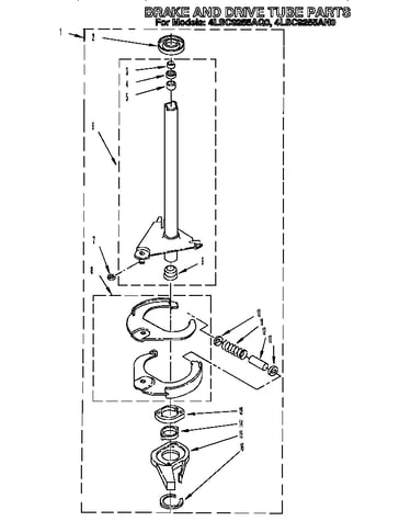 Brake and drive tube