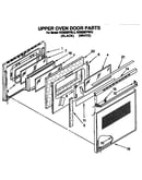 Upper oven door