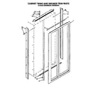 KitchenAid KSSS36MAX00 cabinet trims and breaker trim diagram