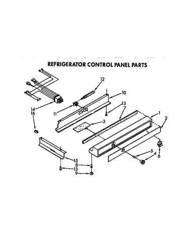 Refrigerator control panel