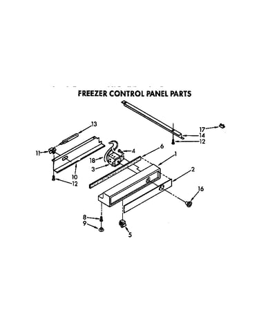 Freezer control panel