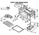 Whirlpool MH6701XX0 cavity and stirrer diagram