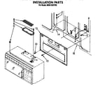 Whirlpool MH6100XYB0 installation parts diagram