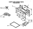 Whirlpool MH6100XYB0 cavity and stirrer diagram