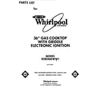 Whirlpool SC8536EWW1 electronic ignition diagram