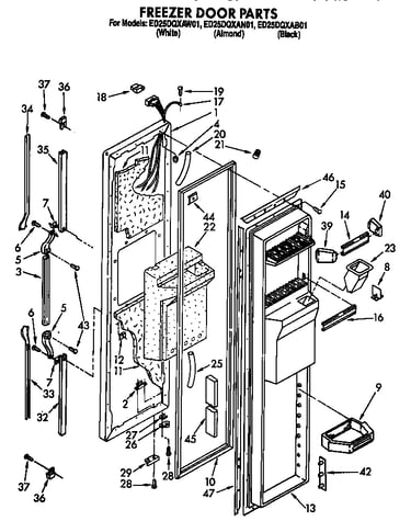 Freezer door