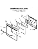 Lower oven door