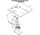 Whirlpool RB170PXYB6 component shelf and latch diagram