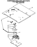 Component shelf and latch