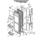 Whirlpool ED22PKXBN00 refrigerator door diagram