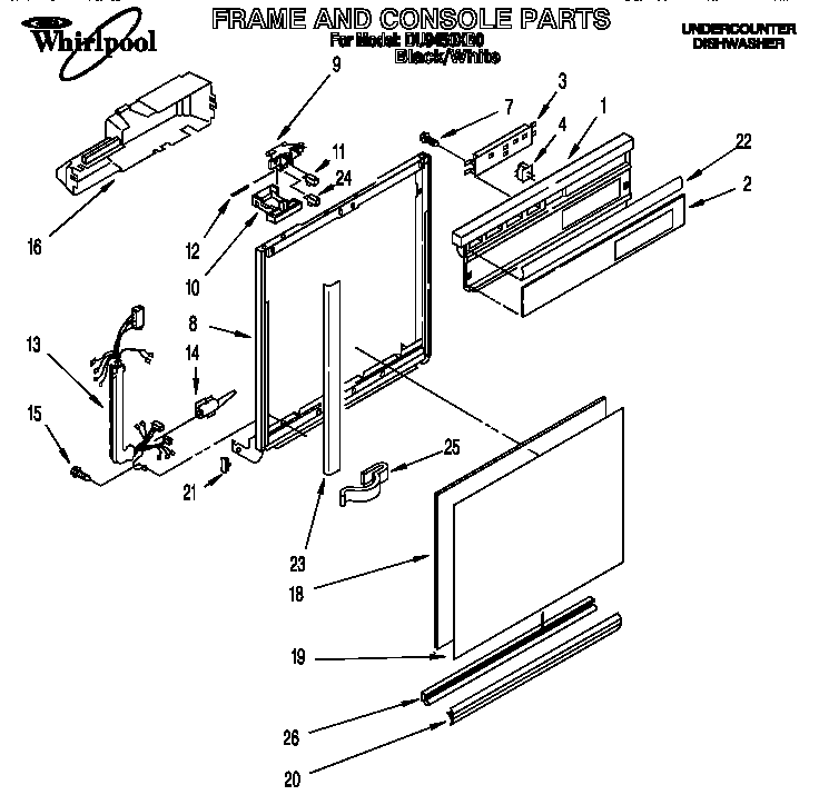 FRAME AND CONSOLE