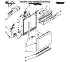 Whirlpool DU9450XB0 frame and console diagram