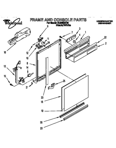 Frame and console
