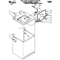 Whirlpool LST8244BZ0 top and cabinet diagram