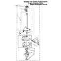 Whirlpool LST8244BZ0 brake and drive tube diagram