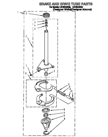 Brake and drive tube