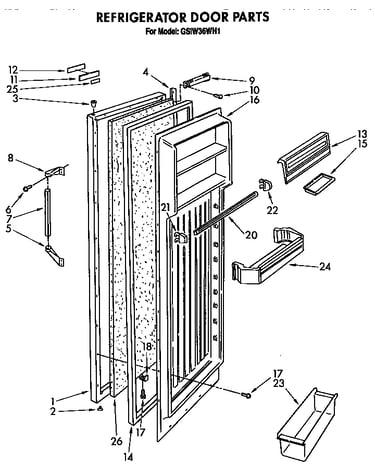 Refrigerator door