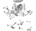 Roper GSIW36WH1 ice maker diagram