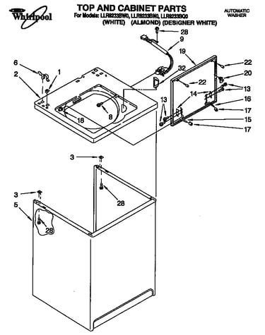 Top and cabinet