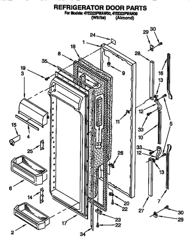 Refrigerator door