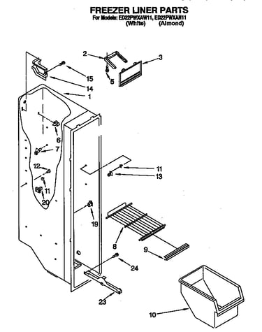 Freezer liner