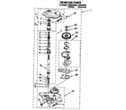 Whirlpool LSR8244BN0 gearcase diagram