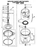 Agitator, basket and tub