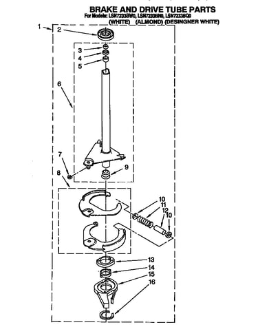 Brake and drive tube