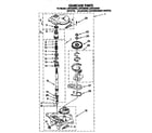Whirlpool LSN7233BN0 gearcase diagram