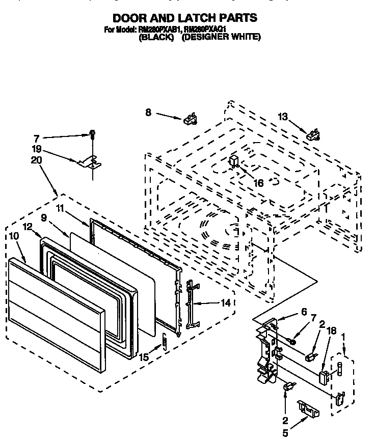 DOOR AND LATCH