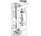 Whirlpool 4XLA64W72BN0 gearcase diagram