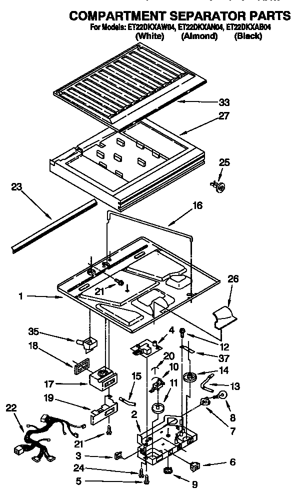 Compartment separator