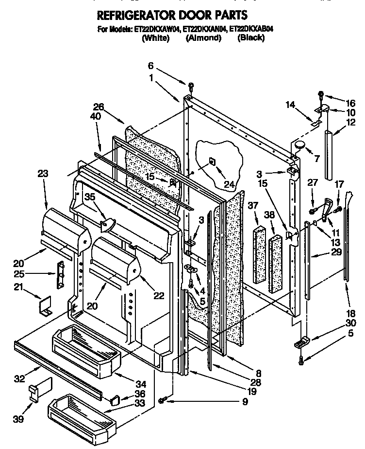 Refrigerator door
