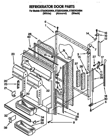 Refrigerator door