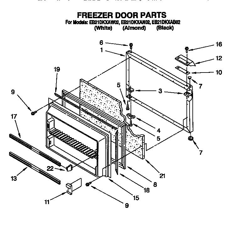 Freezer door