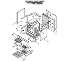 Whirlpool RB262PXAB0 internal oven diagram