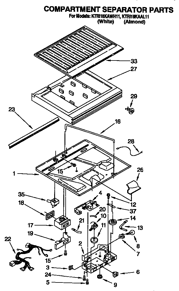 Compartment separator