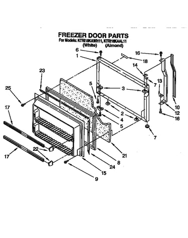Freezer door