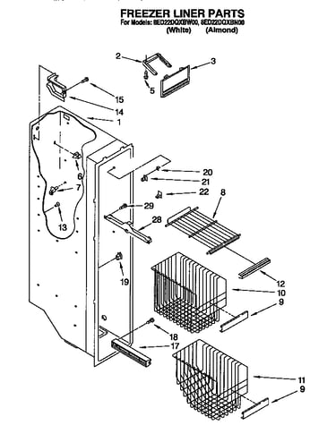 Freezer liner