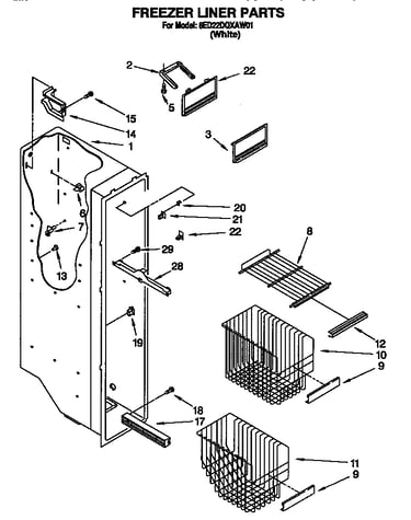 Freezer liner