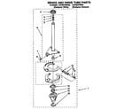 Whirlpool LSC8244BQ0 brake and drive tube diagram