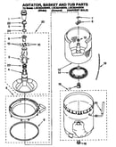 Agitator, basket and tub