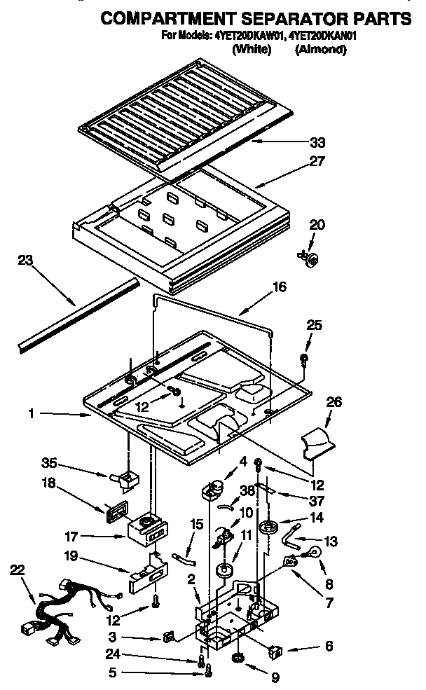 Compartment separator